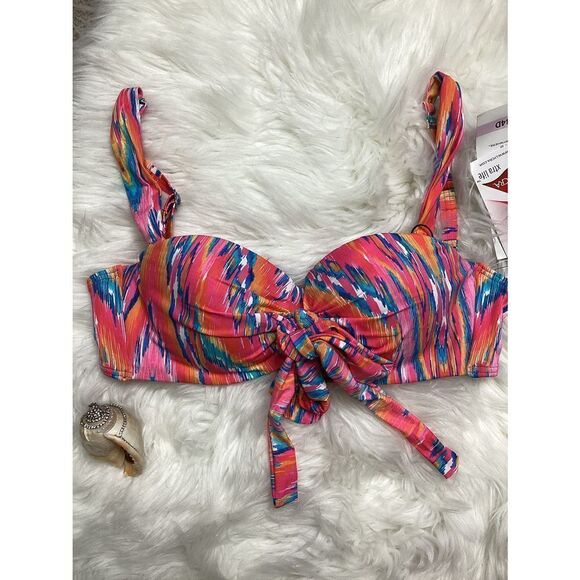 COCO REEF FIVE WAY BRA SIZED UNDERWIRE BIKINI TOP. 32/34D - Picture 10 of 16
